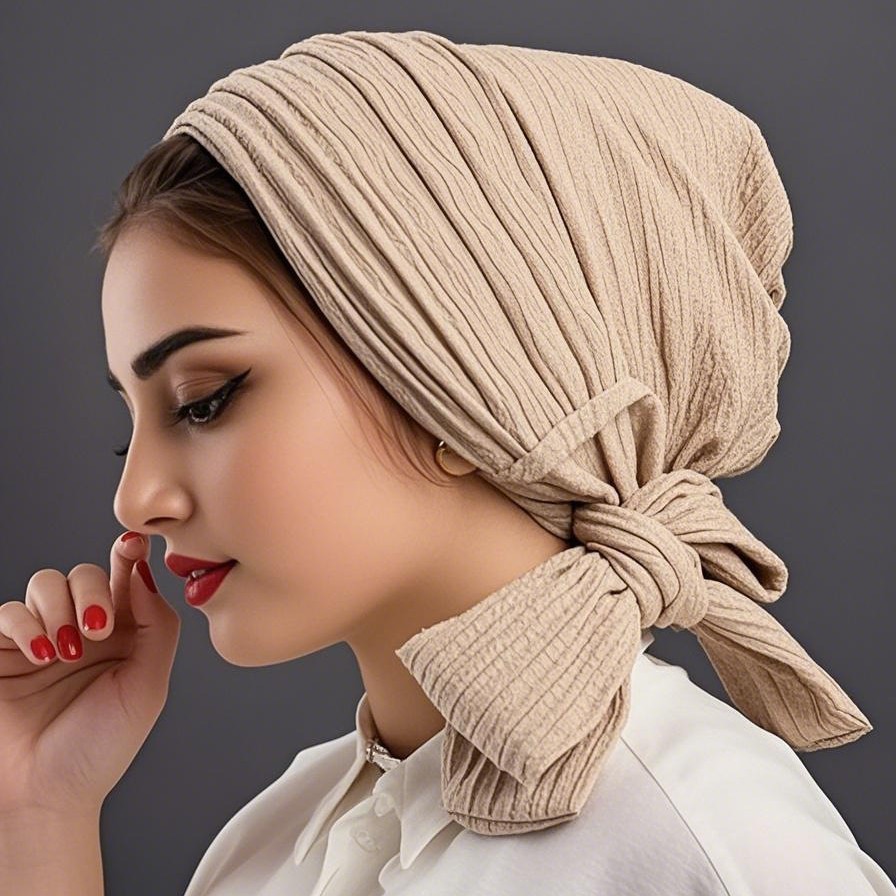 Head Wrap Turban - Luksusowy turban sprężynowy dla kobiet, czapka