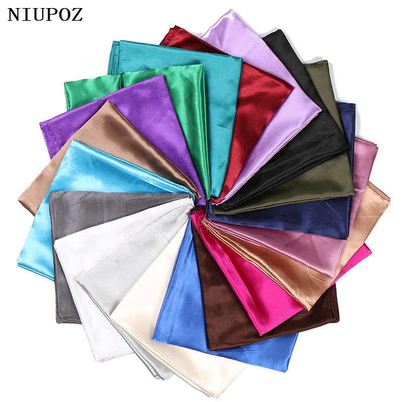 Scarf Silk Square - Moda damska 90*90cm jesień lato jednolity