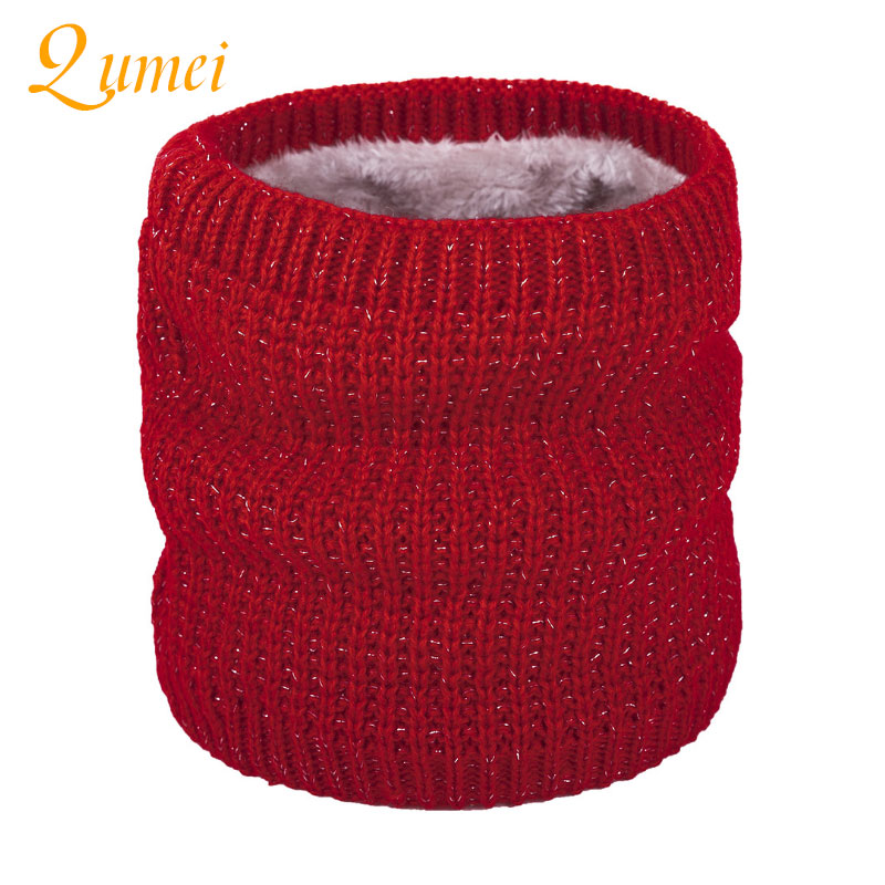 Infinity Scarf Knit - 3 sztuk damskie szaliki Unisex zima