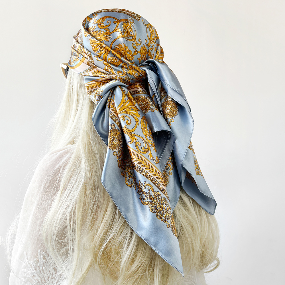Jedwabna chusta satynowa kwadr – Head Wrap Turban recenzja i cena