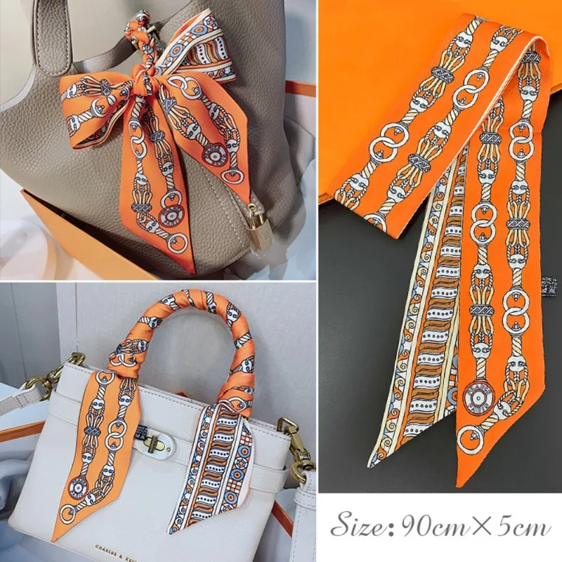 Modny, cienki jedwabny szalik  – Ascot Neck Scarf recenzja i cena